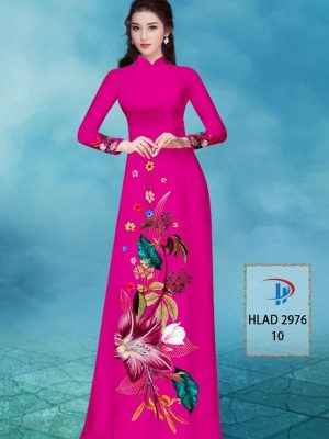 Vải Áo Dài Hoa In 3D AD HLAD2976 42